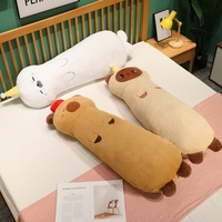 Coussin en peluche long et moelleux en forme de Capybara, Loutre, Éléphant, Chat, Chien pour Enfants et Adultes, Idéal pour Canapé, Lit, Repos et Décoration