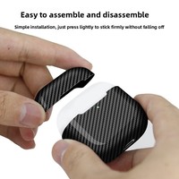 Étui pour écouteurs en fibre de carbone véritable forgée pour AirPods Pro 2, coque rigide antichoc, protection, charge sans fil