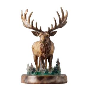 Reçine <span class=keywords><strong>moose</strong></span> heykeli/heykelcik/heykel, özel polyhome masa kuş hediye ve el sanatları ev & ofis için - Product Image 1