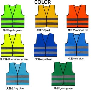 Gilet de sécurité haute visibilité 100% polyester, logo personnalisé, multicolores, pour la course à pied, le cyclisme, les activités sportives de plein air - Product Image 2