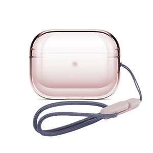 Coque de protection transparente en ABS souple anti-chute et anti-perte pour tous les étuis de chargement sans fil avec porte-clés intégré - Product Image 1