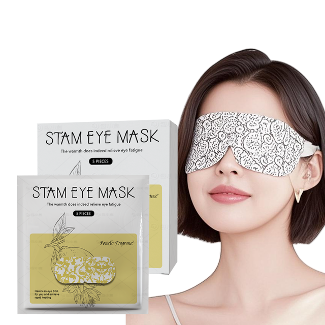 Heated Eye Mask for Sleeping, Warm Compress for Eyes, Self Heating Disposable Steam Eye Mask Pomelo Fragrance