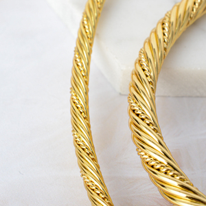 Conjuntos de Joyería de Nigeria para Mujer, Collar, Aretes, Anillo, Pulsera, Geométricos, Regalo de Compromiso, Conjunto de Joyería de <span class=keywords><strong>3</strong></span> Piezas - Product Image 5