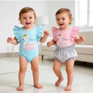 Nuovo Set Estivo in Maglia per Bambine, Completi per Neonati, <span class=keywords><strong>Abbigliamento</strong></span> alla Moda per Bambini - Product Image 1