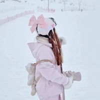 Gorro para Casco de Esquí con un Lindo Lazo Grande, Estilo de Dibujos Animados, Cálido, de Fibra Acrílica, Cortavientos, para Snowboard, Esquí, Ciclismo, Parapente