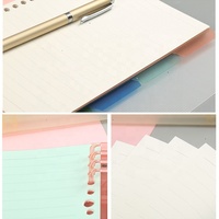 Cuaderno encuadernado en espiral A5 personalizable con cubierta transparente reutilizable Estilo de hojas sueltas para planificadores y notas diarias