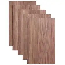 Trung Quốc màu đen đỏ Walnut Veneer ván ép tấm 4x8 cho tủ làm