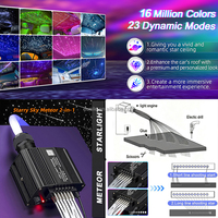 Kit d'éclairage Flash Twinkle RGBW Star White Shooting Fiber Optic Star Plafonnier intégré