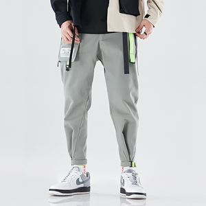 Color sólido gran bolsillo tiempo los hombres pantalones formales de diseños de carga pantalones de trabajo - Product Image 4