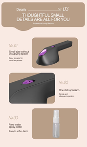Défroisseur Vapeur Compact 40W avec Fonctionnement à un Clic, Indicateur de Puissance et Bouteille d'Eau pour Vêtements et Tissus Délicats - Product Image 3