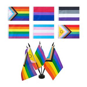 Bandera de Escritorio Personalizada con Logotipo Impreso, Doble Cara, Estilo Bandera Nacional, para Publicidad, Venta al Por Mayor - Product Image 1