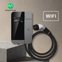 Tipo 1/Tipo 2/GBT/NACS 	 Cargador de Pared Inteligente para Vehículos Eléctricos de 9.6kW, Nivel 2 AC, con WiFi, RFID, OCPP, DLB, para Uso en Garajes Privados