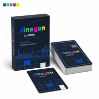 Cartes à jouer promotionnelles personnalisées, jeu de cartes en papier et emballage de marque pour événements B2B, cadeaux et activation en point de vente