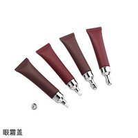 Tube de baume à lèvres couleur chocolat 15 ml avec logo personnalisé, contenants pour gloss à lèvres, tube en plastique souple vide, emballage cosmétique à presser