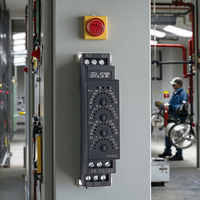 Relais de tension monophasé EAST, relais temporisé multifonctionnel sur rail DIN, module de temporisation, AC/DC 24-240V 50-60Hz, usage général