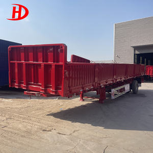 משאית שטוחה יעילה מקצועית חצי טריילר עבור אתר כרייה חברת לוגיסטיקה תחבורה אתר בניית מטען פרויקט - Product Image 2