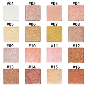 Etiqueta privada Alto pigmento Diamond Shimmer Highlight Palette Cosméticos naturales Polvo prensado Personalice su marca - Product Image 6
