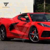 Aileron de jupes latérales en fibre de carbone pour Chevrolet Corvette C8 2020-2022