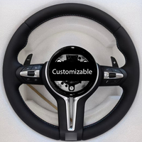 Volant sport rond en cuir pleine fleur pour BMW Série 1 M3 M5 (F20/F32/F36/E46) E90/E60/G30/G20