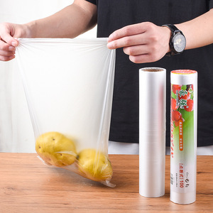 Thickened Food Storage Bags Roll Large Size Perforated Kitchen Refrigerator Disposable Seal Rectangle Freezer Bag - Product Image 2