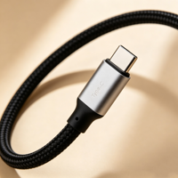 Cable de Datos con Carga Rápida y Estructura Trenzada, Apto para Escenarios de Carga Eficiente en Teléfonos Móviles, Tabletas y Laptops