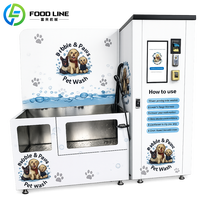 Machine de bain pour animaux de compagnie pour station de toilettage et d'entretien des animaux avec structure facile à entretenir