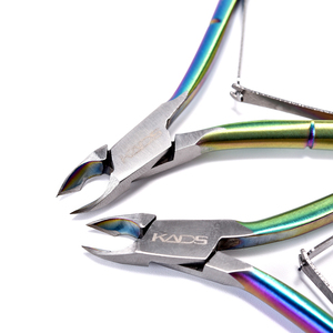Coupe-cuticules en acier inoxydable arc-en-ciel, ciseaux pour peaux mortes, coupe-ongles caméléon, outils de manucure professionnels en gros - Product Image 6