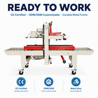 Machine à sceller les cartons FXC-5050I avec écran tactile, applicateur d'étiquettes, scelleuse de cartons, scelleuse de colis pour l'e-commerce, certifiée CE