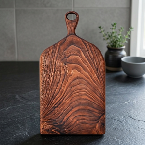 Planche à découper rectangulaire en acacia véritable, durable et éco-responsable, de la marque BS International Master Chef, très vendue, avec logo, passe au lave-vaisselle - Product Image 1