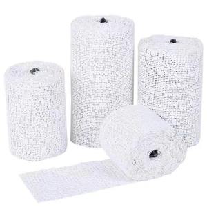 Fábrica Pop Médica Gypsona Gesso de Paris Bandagem com Tipos de Tecido Elástico Polímero Band Aid Gesso - Product Image 3