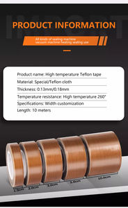 UJANG vente en gros <span class=keywords><strong>de</strong></span> ruban <span class=keywords><strong>de</strong></span> revêtement PTFE hautement lisse pour machine à sceller - Product Image 5