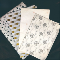 Papier de soie avec logo personnalisé papier anti-humidité enduit de style pâte vierge pour vêtements chaussures bijoux emballage cadeau emballage de fleurs