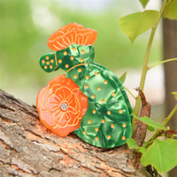 Haarspeld met opdruk van creatief succulent plantenlogo, 7,8 cm, cactusbloem, acetaat