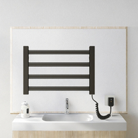 Sèche-serviettes électrique à séchage rapide 45 cm, accessoire de salle de bain moderne avec chauffage intégré