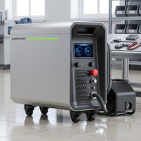 Machine de soudage au laser à fibre portative refroidie par air pour métal, acier inoxydable, aluminium 1500W