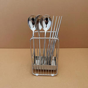 กล่องเก็บตะเกียบสแตนเลส 304 ติดผนัง ใช้ในครัวเรือน - Product Image 3