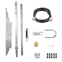 Antena Ham Yagi de 400-470MHz, 5 elementos, alta ganancia, 9dBi, conector SL16 de largo alcance