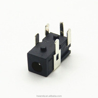 Prise femelle DC 5 broches avec poteau de guidage 0.3A 30V 2.8mm trou 0.7mm noyau cuivre Contact boîtier en nylon
