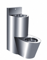 Toilette monobloc en acier inoxydable 304 avec lavabo prison
