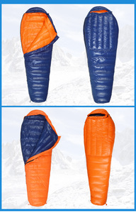 Sac de couchage pour adultes, en duvet d'oie, super léger, portable, pour le camping en plein air, 3 saisons, unisexe, type momie - Product Image 5
