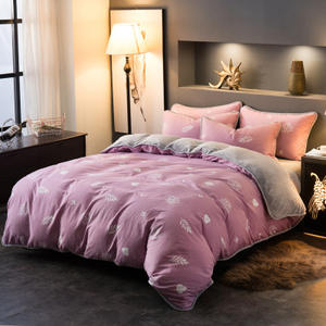 ベッドハットフランネルとベルベットの4ピースベッドセットシーツセット - Product Image 5