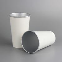 Papier aluminium de qualité alimentaire, 10 pièces, impression simple murale, tasses pour le thé et le café, toute boisson peut être assorties, couvercle