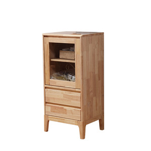 Nordic Style Rubberwood <b>Low</b> <b>Cabinet</b> Natural Wood Color <b>Tv</b> Stand Storage Living Room Furniture Combination <b>Cabinet</b> Factory Direct - Product Image 3