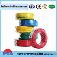 YJ OEM 1,5mm 2,5mm Multicolor sólido 7 hilos de un solo núcleo 500V/750V cable eléctrico aislado Cooper cables de construcción