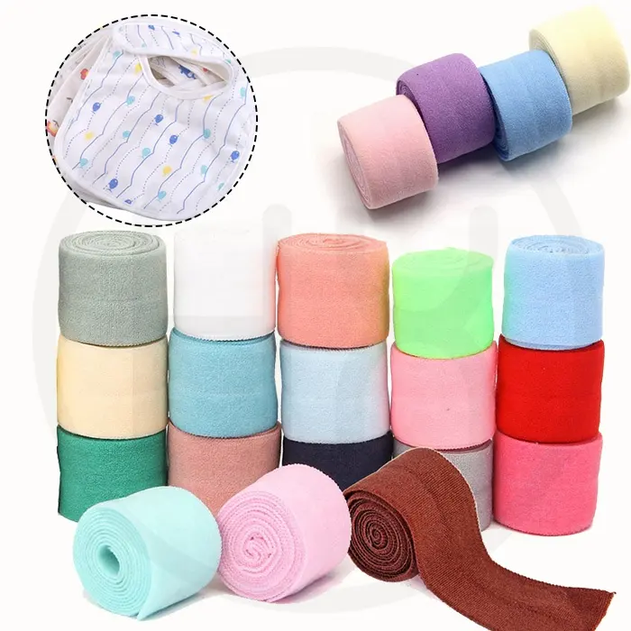 Factory Plain Nylon Elastic Binding Tape Wholesale 20 Mm Colorful Fold Over Elastic Band clothing underwear panties