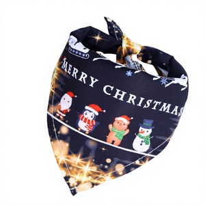 Bandana de Noël pour animaux de compagnie, écharpe festive pour chien, accessoire pour animaux de compagnie imprimé sur mesure, vente en gros - Product Image 1