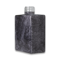 Pulvérisateur à pompe en marbre à motif de pierre de 50ml haut de gamme personnalisé bouteille de parfum en verre vide pour cosmétiques