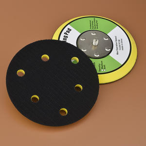 Disques de ponçage pneumatiques auto-adhésifs de 5 pouces en gros d'usine, tampons de polissage floqués avec base à ventouses - Product Image 5