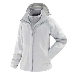Women's Outdoor 3 In 1 Fleece Liner Jacket Waterproof Full Sleeve Detachable Hood With Custom Logo Workwear - Product Image 3