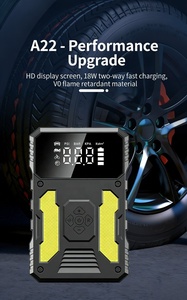Yueming Nouveau Compresseur d'Air Portable 12V 26640mAh ABS pour Pneus avec Manomètre Numérique et Moniteur de Pression des Pneus, <span class=keywords><strong>Pince</strong></span> Intelligente pour Voiture - Product Image 6
